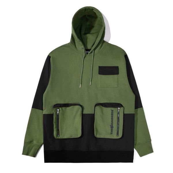 THE HUNDREDS HAUSER PULLOVER OLIVE