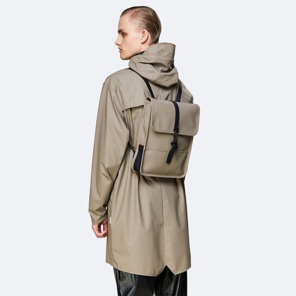 RAINS BACKPACK MICRO TAUPE