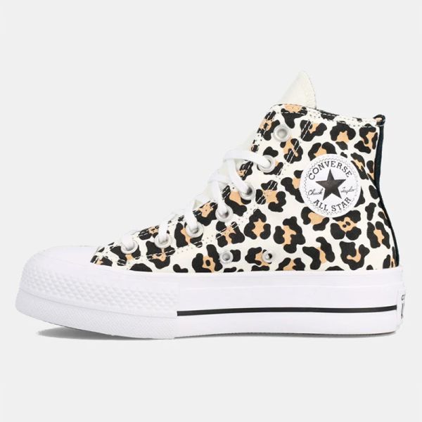 CONVERSE CHUCK TAYLOR ALL STAR LIFT 102-WHITE/BLACK/EPIC DUNE ΜΠΟΤΑΚΙΑ ΛΕΟΠΑΡ