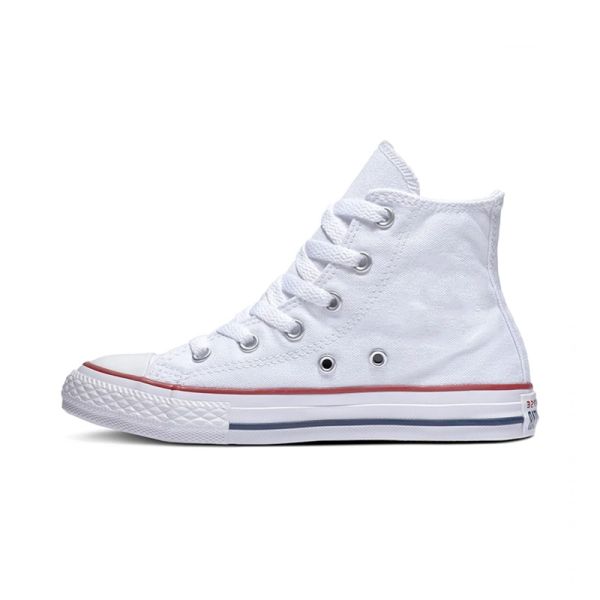 CONVERSE YOUTH CHUCK TAYLOR ALL STAR HI OPTICAL WHITE ΠΑΙΔΙΚΑ ΜΠΟΤΑΚΙΑ ΛΕΥΚΑ