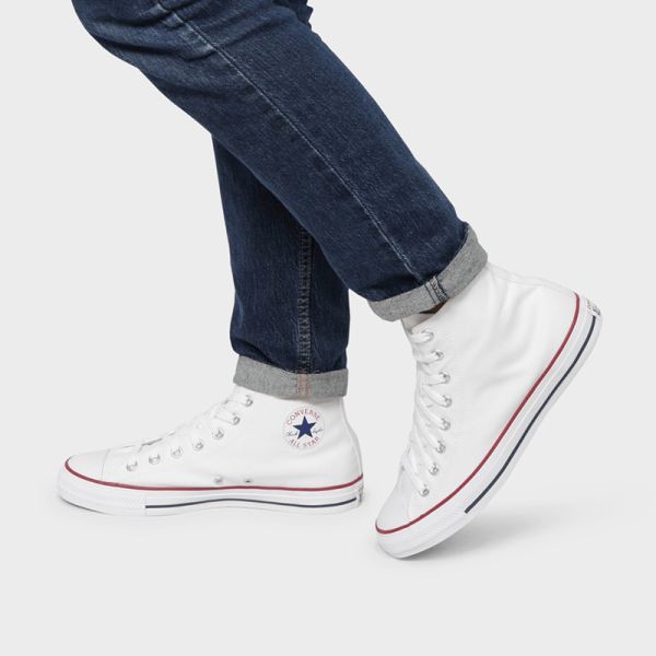 CONVERSE YOUTH CHUCK TAYLOR ALL STAR HI SHOES OPTICAL WHITE