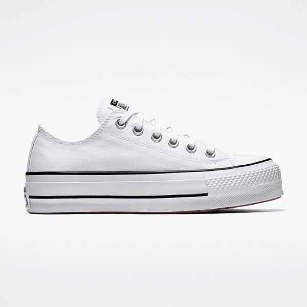CONVERSE CHUCK TAYLOR ALL STAR LIFT LOW TOP SHOES WHITE
