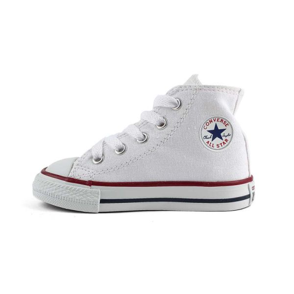 CONVERSE INFANT CHUCK TAYLOR ALL STAR HI OPTICAL WHITE ΒΡΕΦΙΚΑ ΜΠΟΤΑΚΙΑ ΛΕΥΚΑ