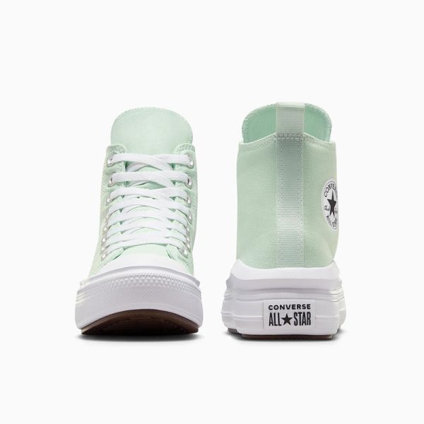 CONVERSE CHUCK TAYLOR ALL STAR MOVE HI SHOES STICKY ALOE/WHITE 