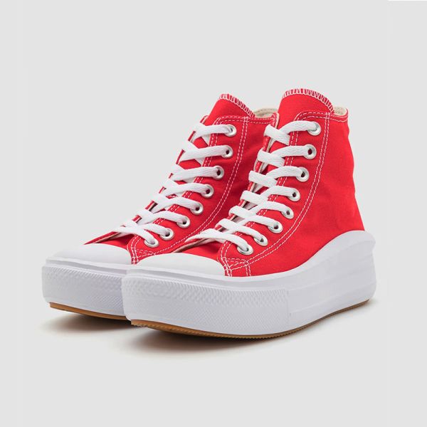 CONVERSE CHUCK TAYLOR ALL STAR MOVE 600-RED/WHITE/GUM SHOES