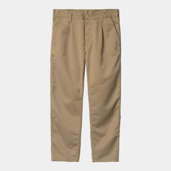 CARHARTT WIP ABBOTT PANT LEATHER ( STONE WASHED )- ΠΑΝΤΕΛΟΝΙ ΜΠΕΖ