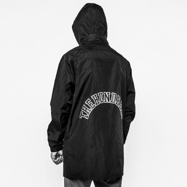 THE HUNDREDS END TRENCH COAT BLACK