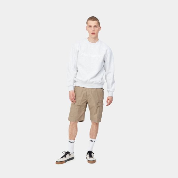 CARHARTT WIP AVIATION SHORT LEATHER RINSED 