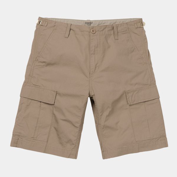 CARHARTT WIP AVIATION SHORT LEATHER RINSED 