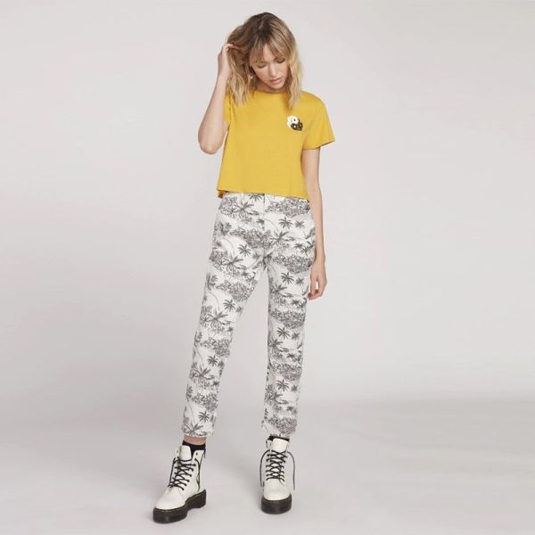VOLCOM FROCHICKIE HIGHRISE PANT STAR WHITE