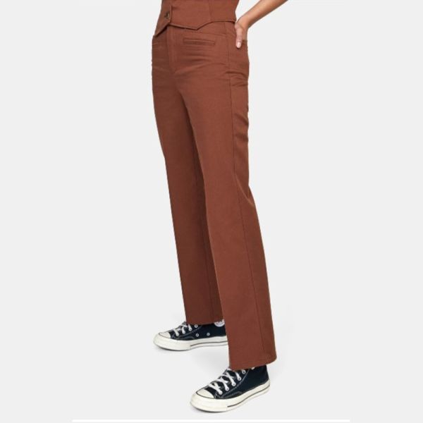RVCA CAMILLE ROWE HOWL TROUSERS CAPPUCCINO