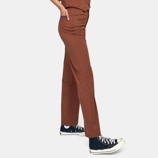 RVCA CAMILLE ROWE HOWL TROUSERS CAPPUCCINO