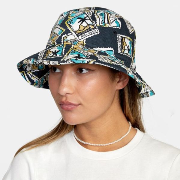 RVCA FOREVER BUCKET HAT PRINTED BLACK
