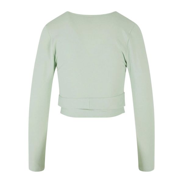 KARL KANI CHEST SIGNATURE ESSENTIAL SHORT LACED LS TOP LIGHT MINT  