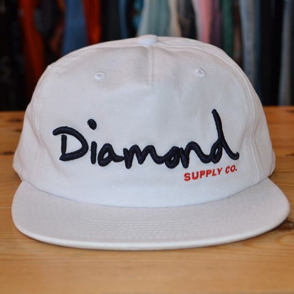 DIAMOND SUPPLY CO. TRUCKER HAT WHITE