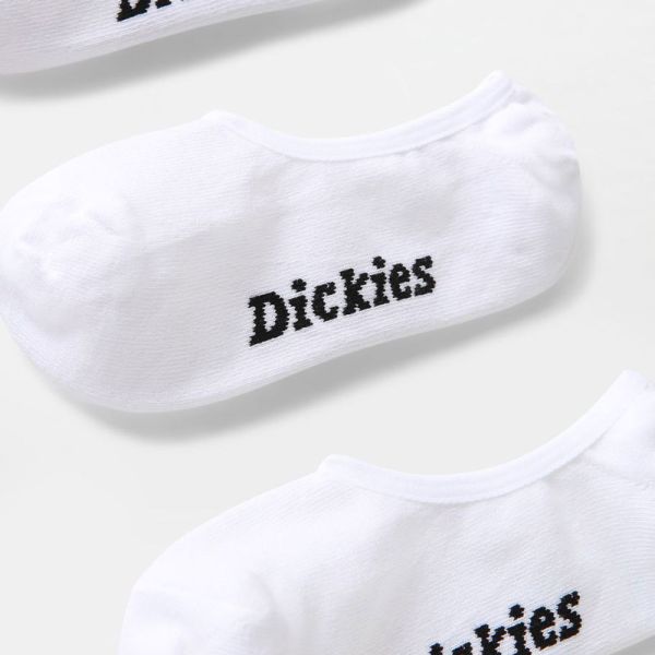 DICKIES INVISIBLE SOCK WHITE  (3 PAIRS)