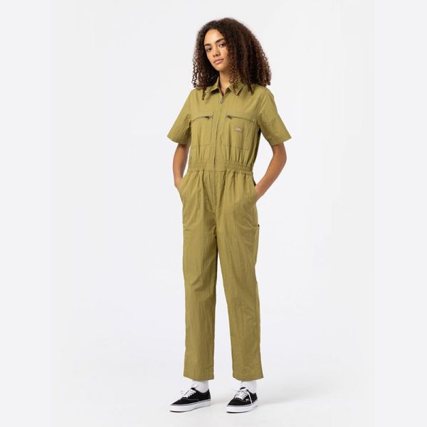 DICKIES WOMEN PACIFIC COVERALL GREEN MOSS