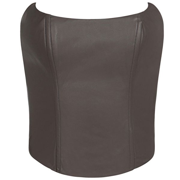 BE A BEE COUTURE CAMILLE FAUX LEATHER BUSTIER 
