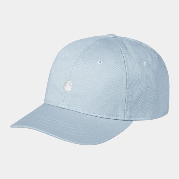 CARHARTT WIP MADISON LOGO CAP FROSTED BLUE / WHITE ΚΑΠΕΛΟ ΓΑΛΑΖΙΟ