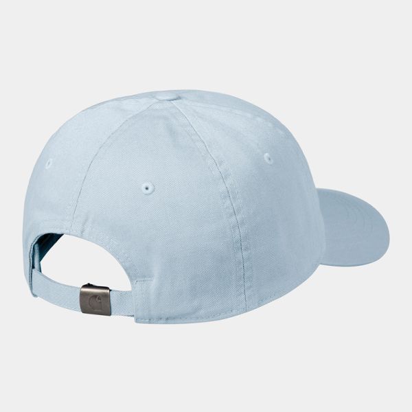 CARHARTT WIP MADISON LOGO CAP FROSTED BLUE / WHITE 