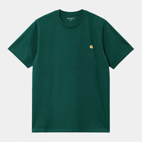 CARHARTT WIP CHASE T-SHIRT CERVIL/GOLD 