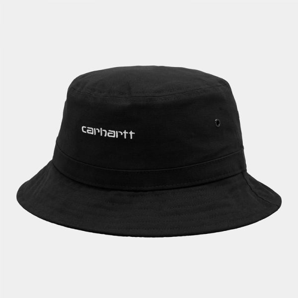 CARHARTT WIP SCRIPT BUCKET HAT BLACK / WHITE 