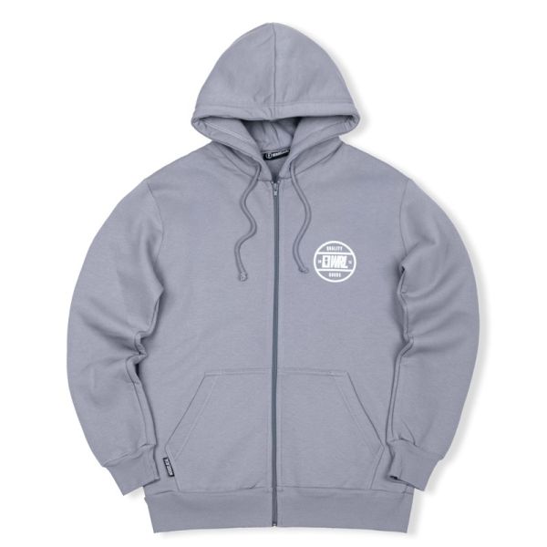 WE RIDE LOCAL MARK ANTHRACITE GREY ZIPPED HOODIE