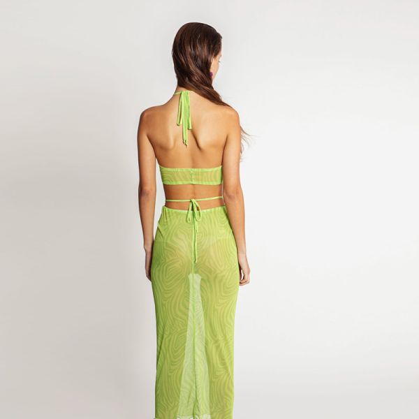 BE A BEE COUTURE JACE CROP SET LIME ΣΕΤ ΛΑΙΜ