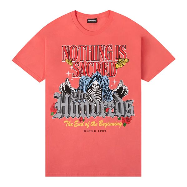 THE HUNDREDS SACRED BEGINNINGS T-SHIRT CORAL 