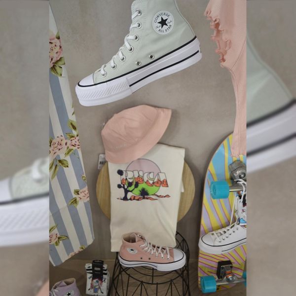 CONVERSE CHUCK TAYLOR ALL STAR LIFT CANVAS HIGH TOP CLAY PINK