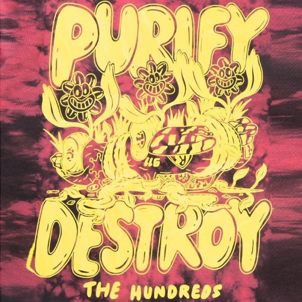 THE HUNDREDS PURIFY AND DESTROY ΜΑΚΡΥΜΑΝΙΚΟ T-SHIRT MULTICOLOR