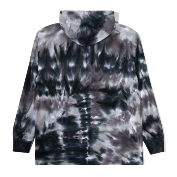 THE HUNDREDS CANALS HOODIE TIE DYE BLACK
