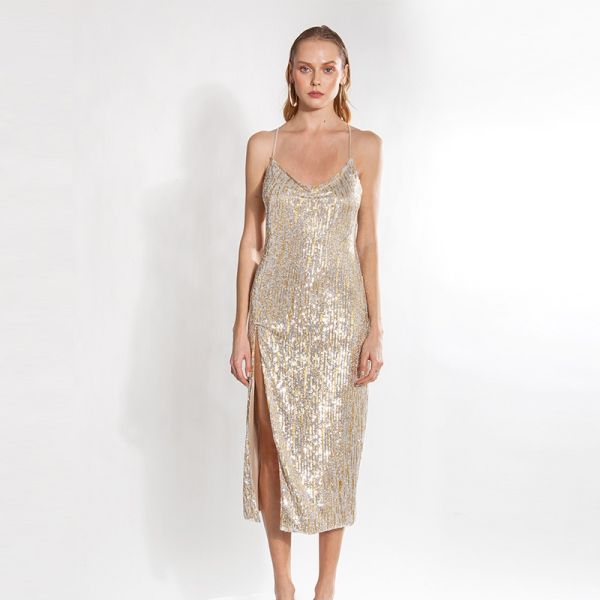 MALLORY THE LABEL TALIAH SEQUIN DRESS