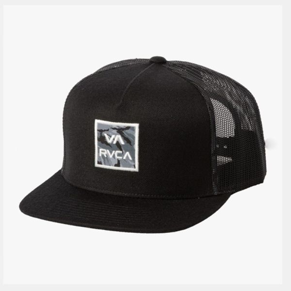 RVCA VA ATW TRUCKER CAP BLACK