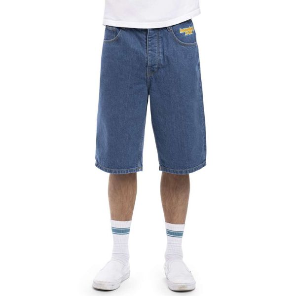 HOMEBOY X-TRA BAGGY SHORTS BLUE WASHED