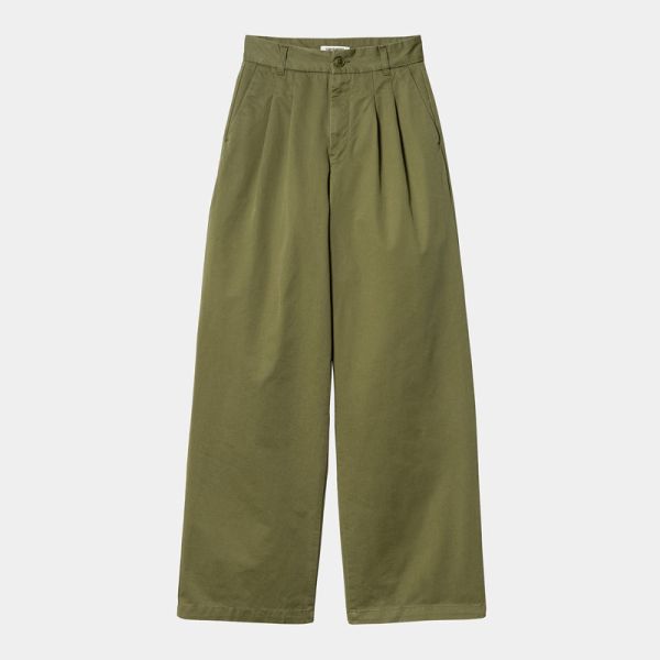 CARHARTT WIP W' LEOLA PANT DUNDEE (STONE WASHED) ΓΥΝΑΙΚΕΙΟ ΠΑΝΤΕΛΟΝΙ ΛΑΔΙ