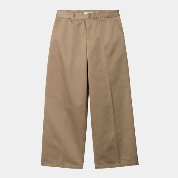 CARHARTT WIP W' OMAHA PANT LEATHER RINSED 