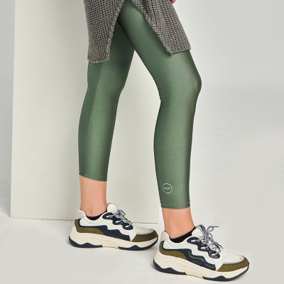 PCP Jacqueline Shiny Dark Green Leggings - PCP Clothing